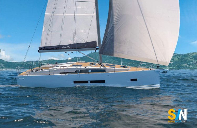 Hanse 360, vista di lato