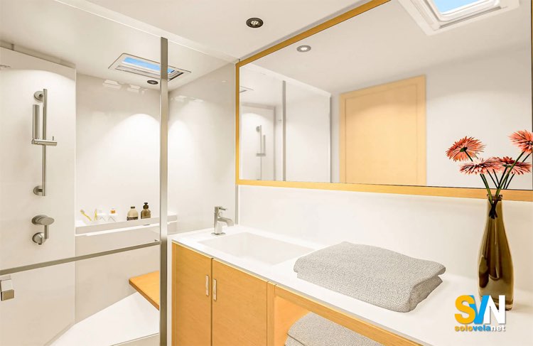 Hanse 590, bagno