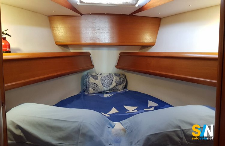 Sun Odyssey 42.2, la cabina di prua