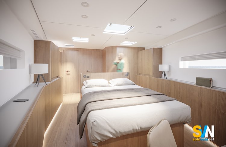 Solaris 74RS, rendering della cabina dell'armatore