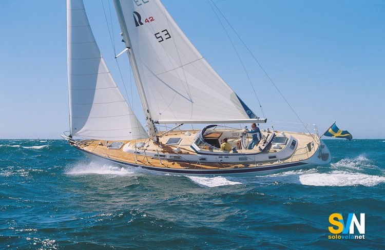 Hallberg Rassy 42, di bolina