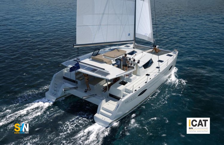 Fountaine Pajot - Helia 44, in navigazione. I catamarani della Fountaijne Pajot a vela si comportano molto bene