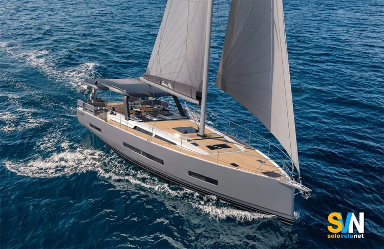 Hanse 590, di bolina