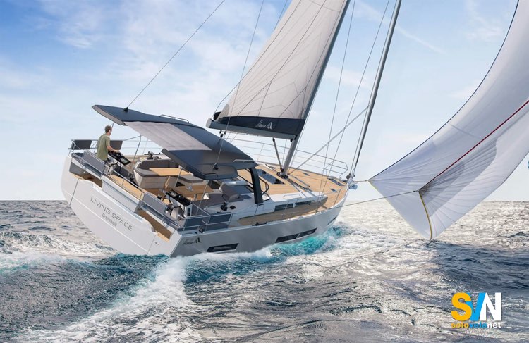 Hanse 590, sotto gennaker
