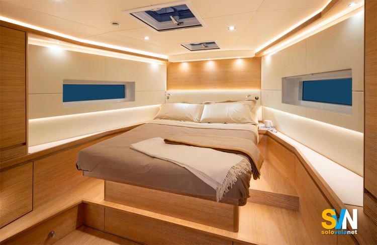 Solaris 50, la cabina di prua