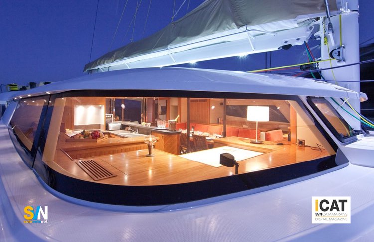 Fountaine Pajot - Galathea 65, la dinette di notte
