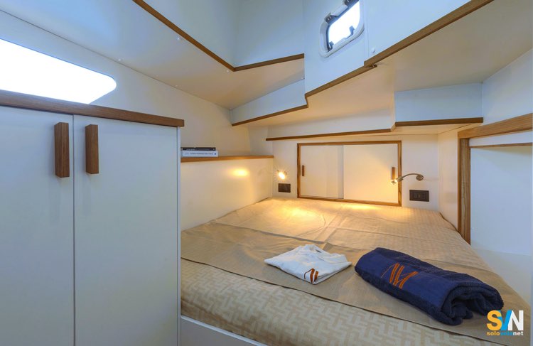 Una delle cabine di poppa del Veja 43