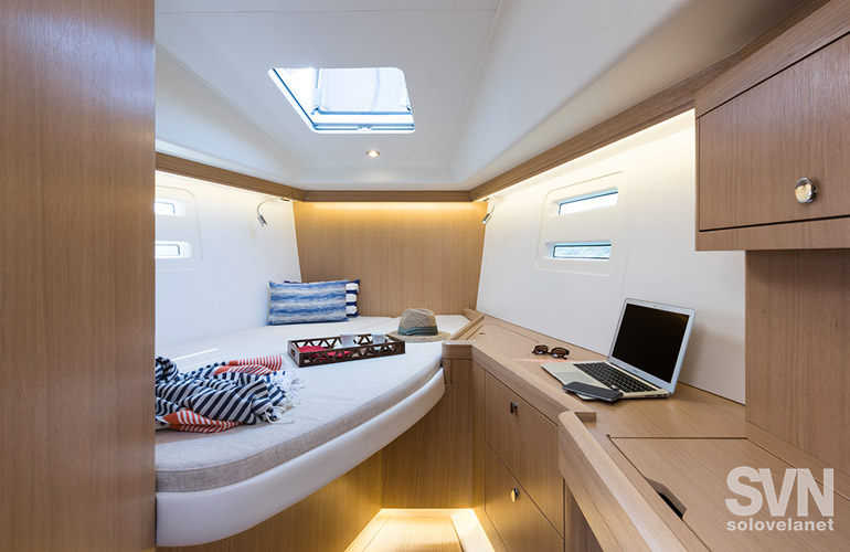Azuree 41, la cabina di prua