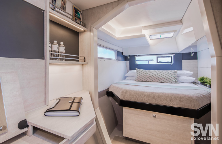 Leopard 40, la cabina armatoriale