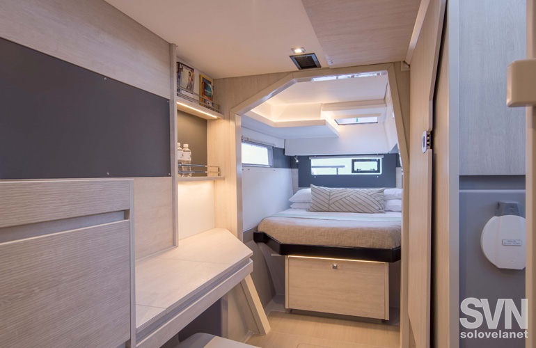 Leopard 40, lo scafo con la cabina armatoriale