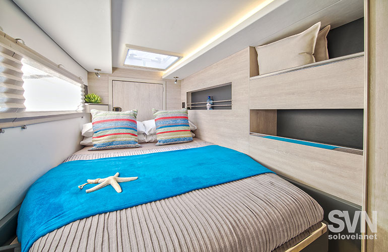 Leopard 45, una cabina ospiti