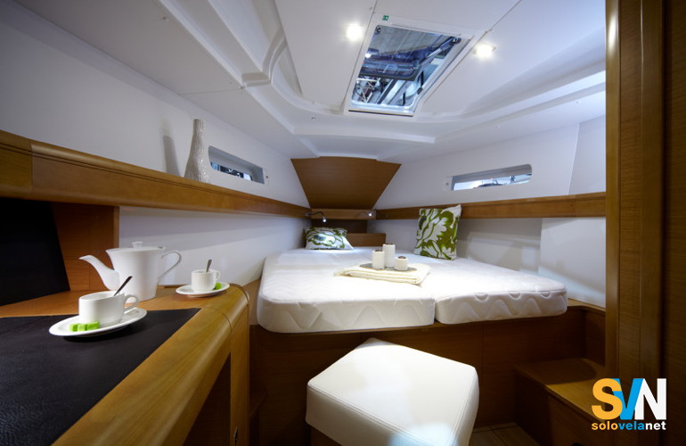 La cabina di prua nella versione a 2 o 3 cabine
