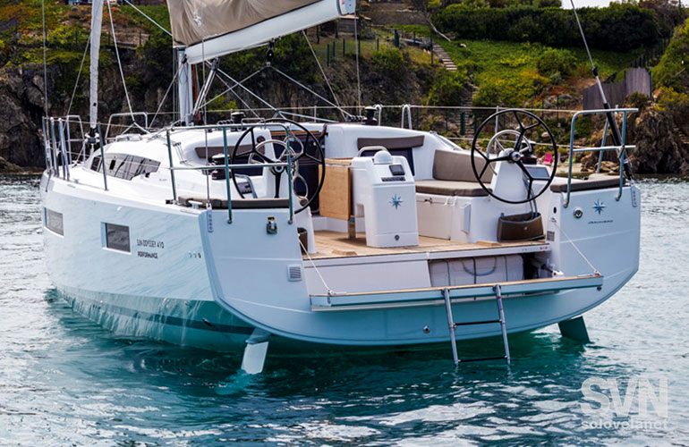 Sun Odyssey 410, la plancetta di poppa