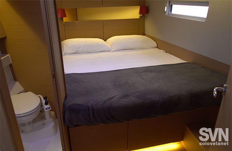 Sun Odyssey 410, la cabina di prua