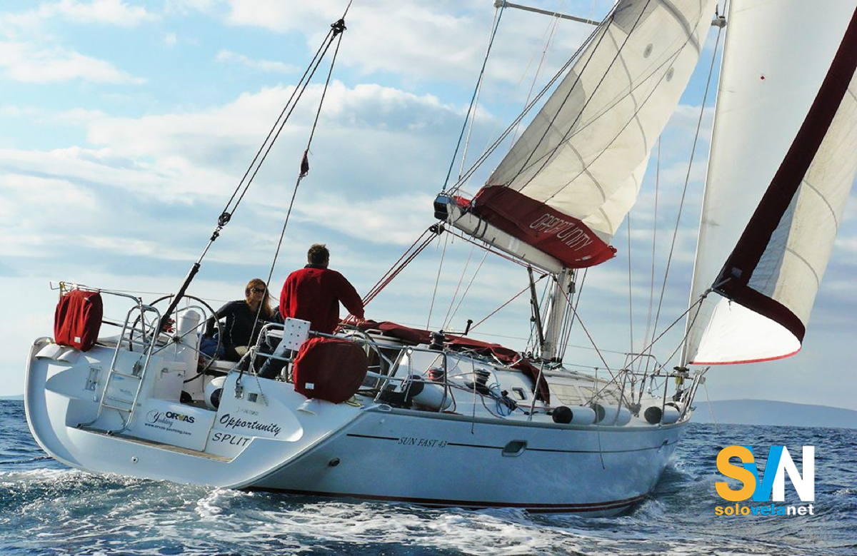 Il Sun Fast 43 in navigazione