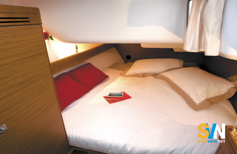 La cabina armatoriale di poppa del Sun Odyssey 39 i