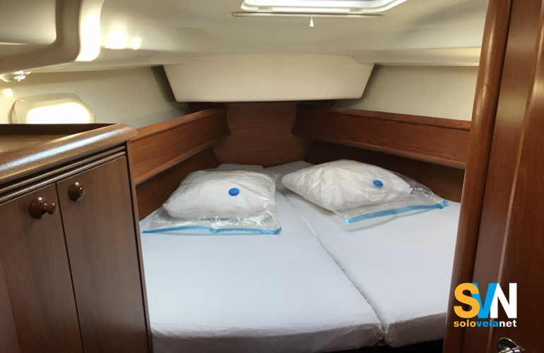 La cabina di prua del Sun Odyssey 40.3 