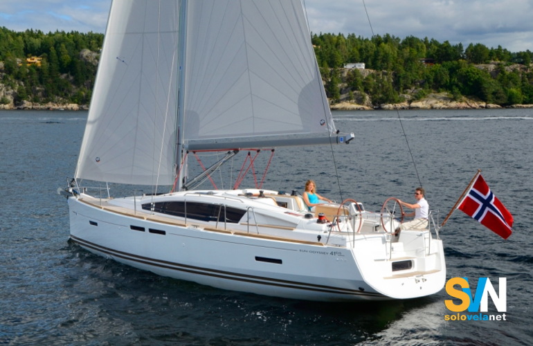 Il Sun Odyssey 41 DS in navigazione