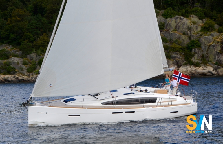 Il Sun Odyssey 41 DS in navigazione