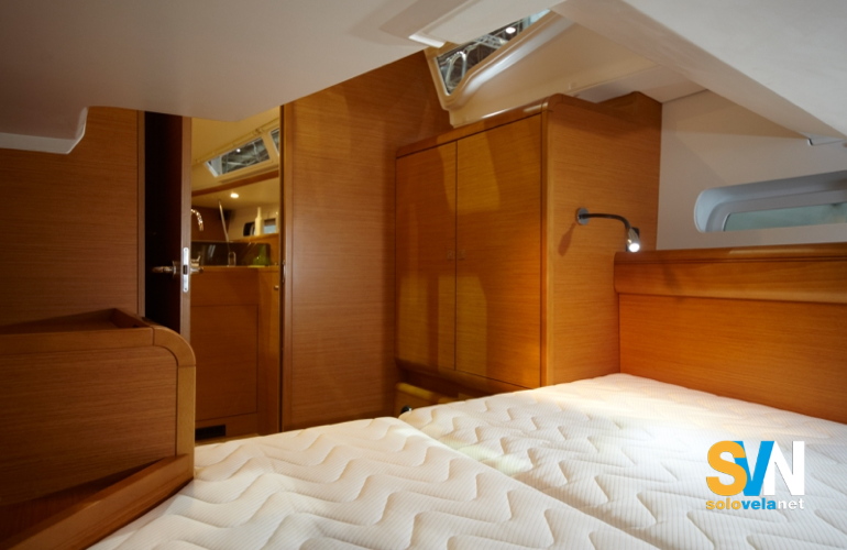 Una delle cabine di poppa del Sun Odyssey 439