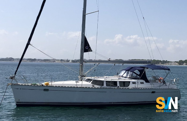 Il Sun Odyssey 43 DS all'ancora