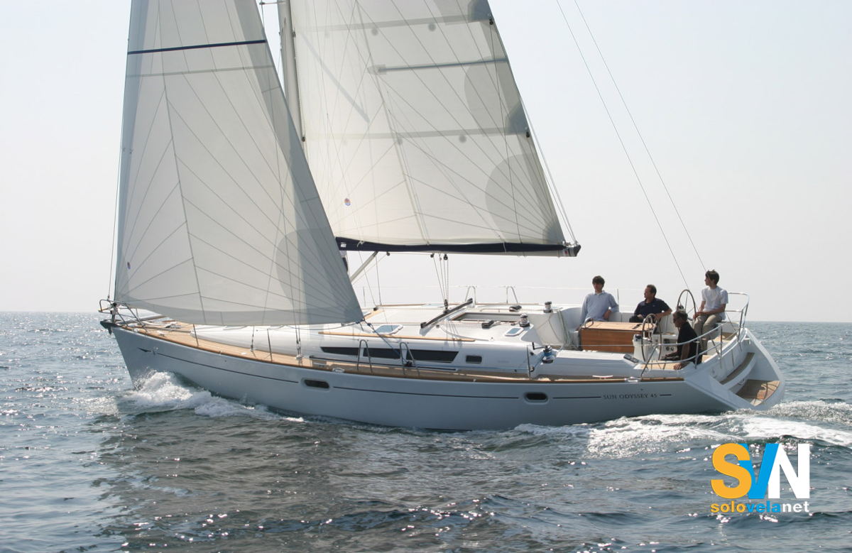 Il Sun Odyssey 45 in navigazione