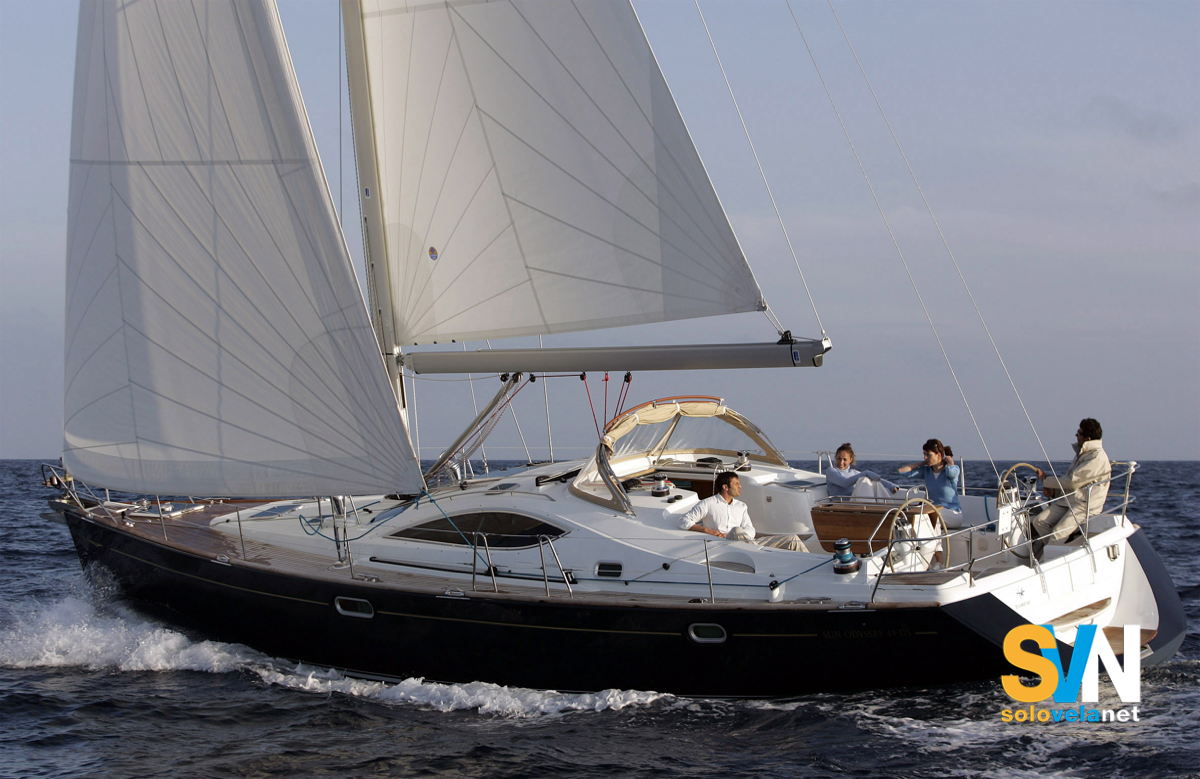 Il Sun Odyssey 49 DS in navigazione