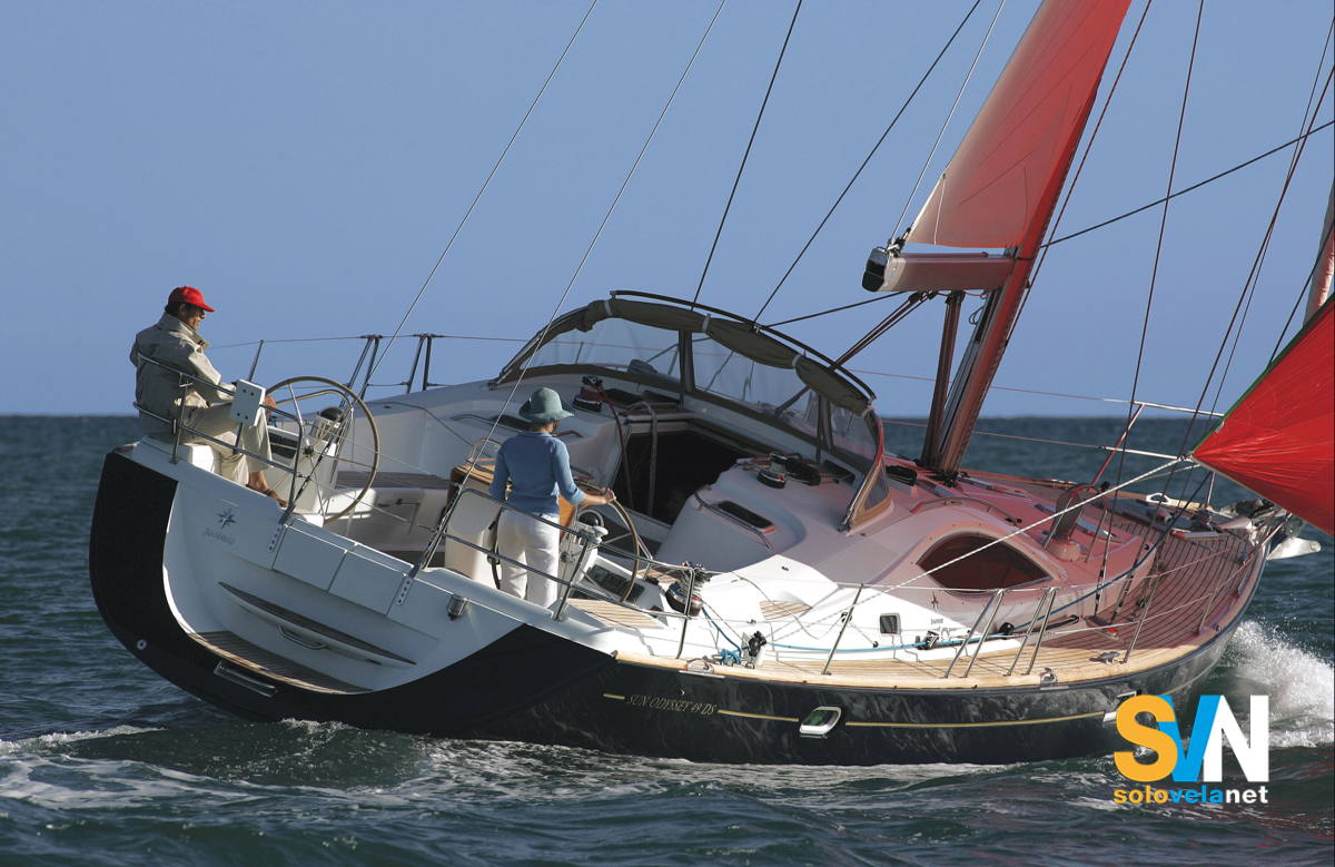 Il Sun Odyssey 49 DS in navigazione