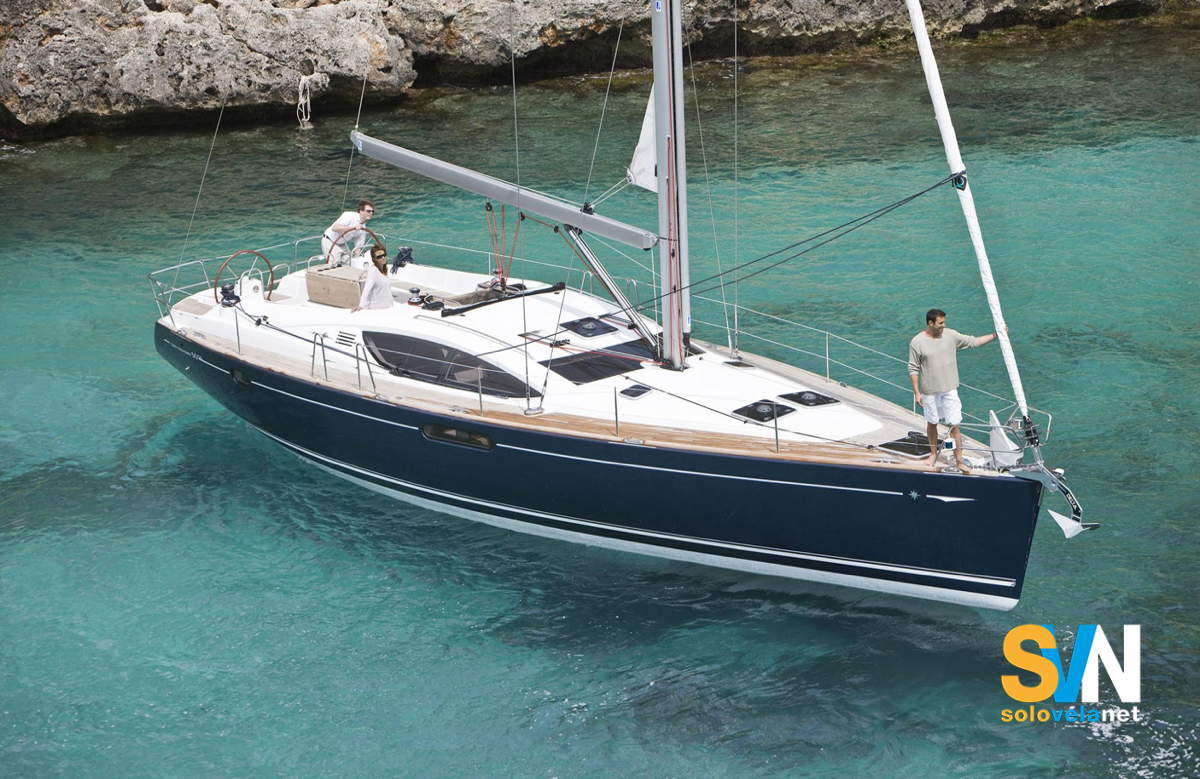 Il Sun Odyssey 50 DS all'ancora