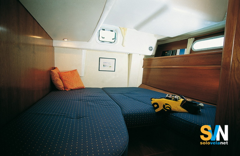 Una delle cabine del Sun Odyssey 54 DS