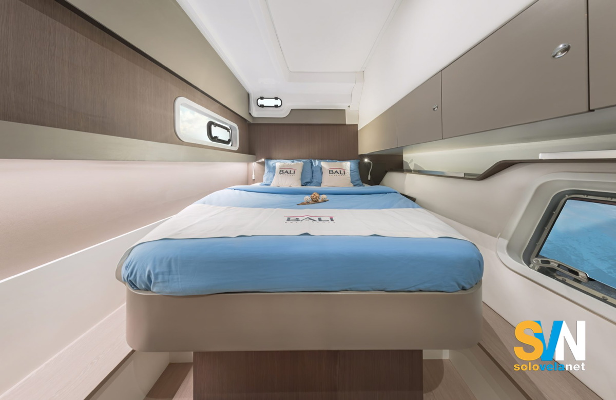 Una cabina matrimoniale nel Bali Catspace