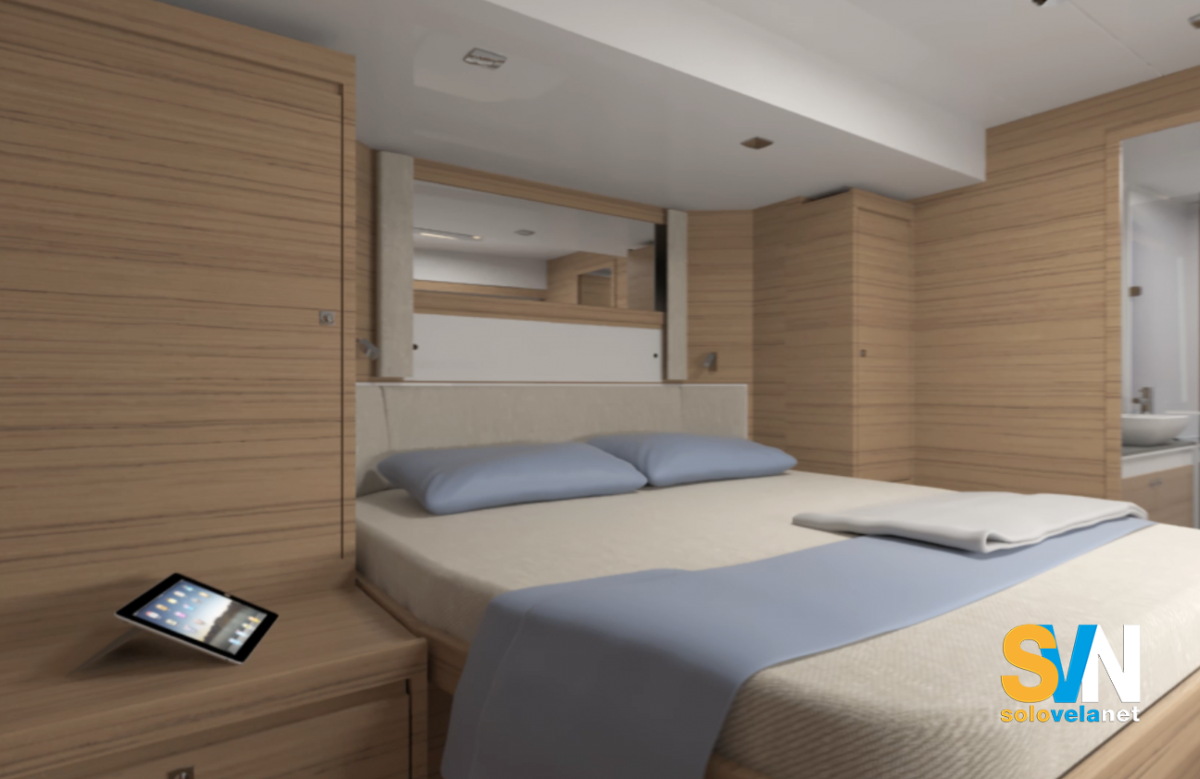Una delle cabine del Dufour Catamarans 48