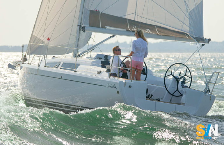 Hanse 315 visto di poppa