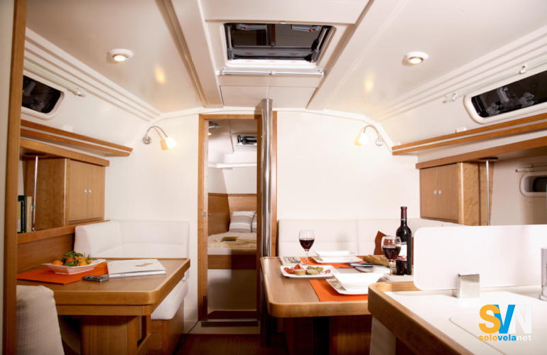 La dinette vista da poppa