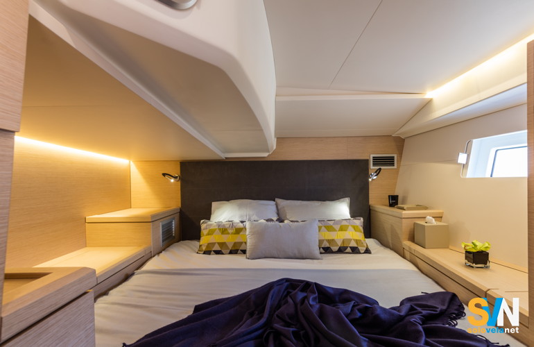 Jeanneau 51, una cabina di poppa