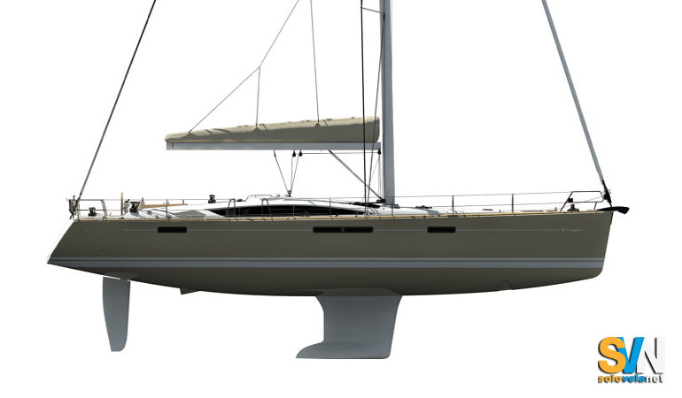 Jeanneau 57, le linee dello scafo