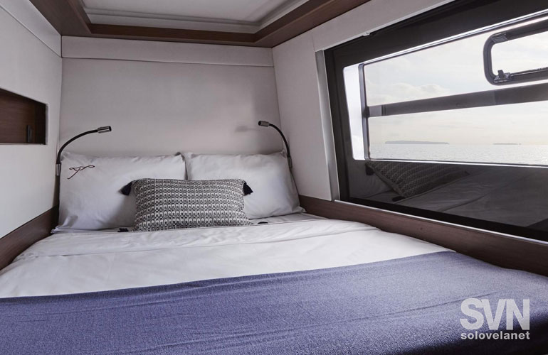 Nautitech 46 Fly, una cabina ospiti