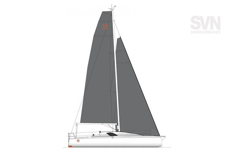Sun Fast 3300, il piano velico