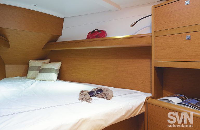 Sun Odyssey 389, la cabina di prua