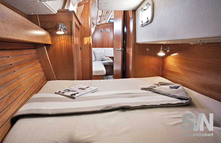 Hallberg Rassy 310, cabina di poppa