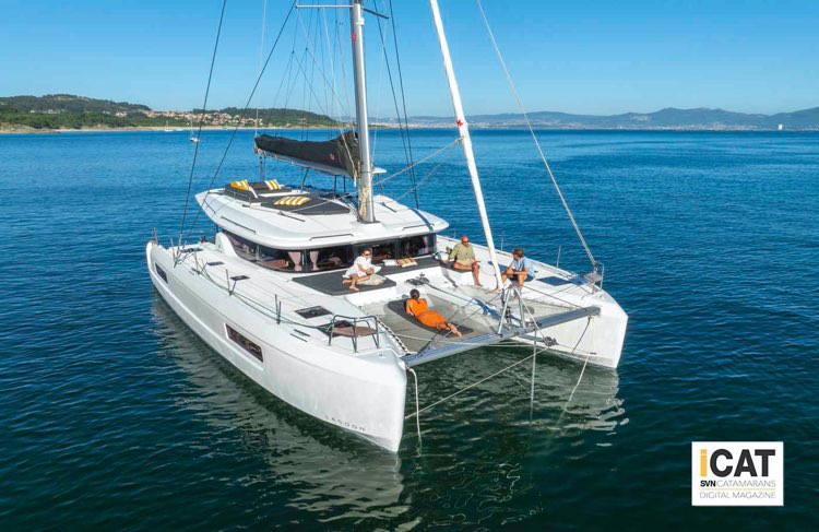 Lagoon 43, alla fonda visto dall'alto