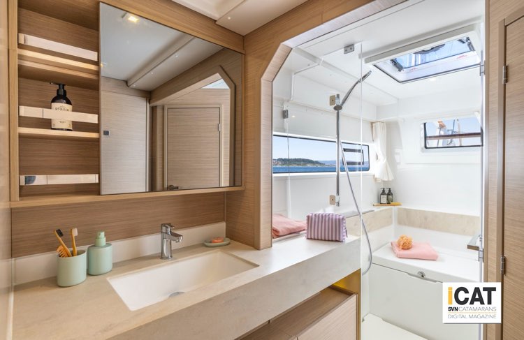 Lagoon 43, il bagno armatoriale