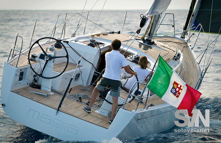 Grand Soleil 39 new, vista di poppa