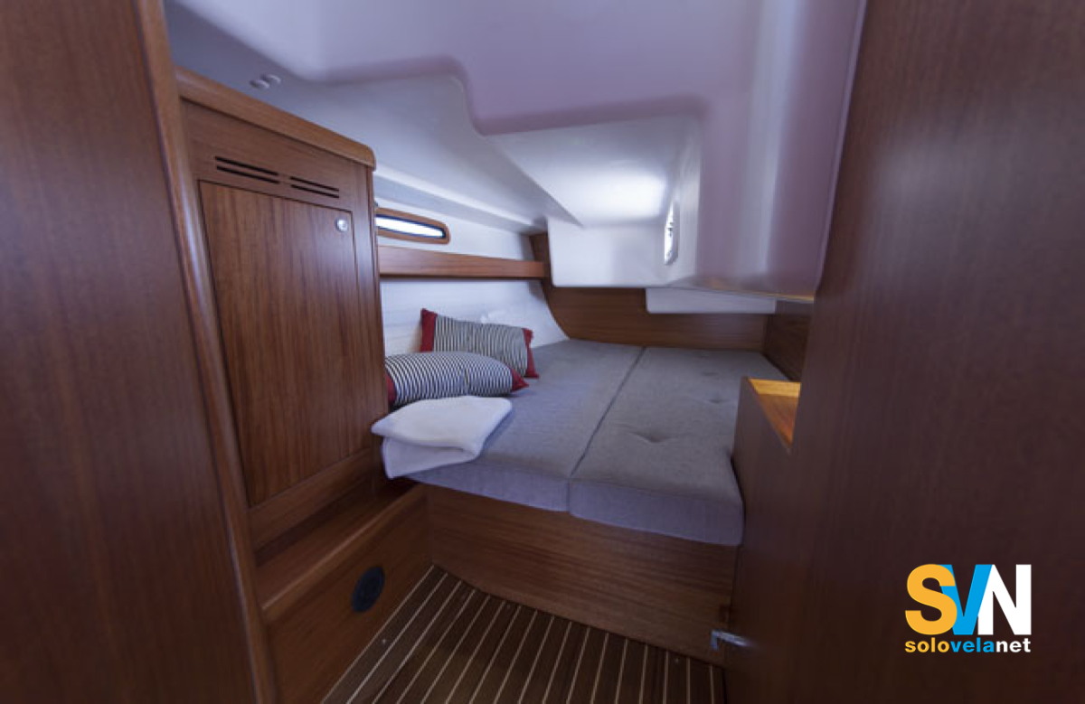 Una delle cabine di poppa dell'Arcona 385