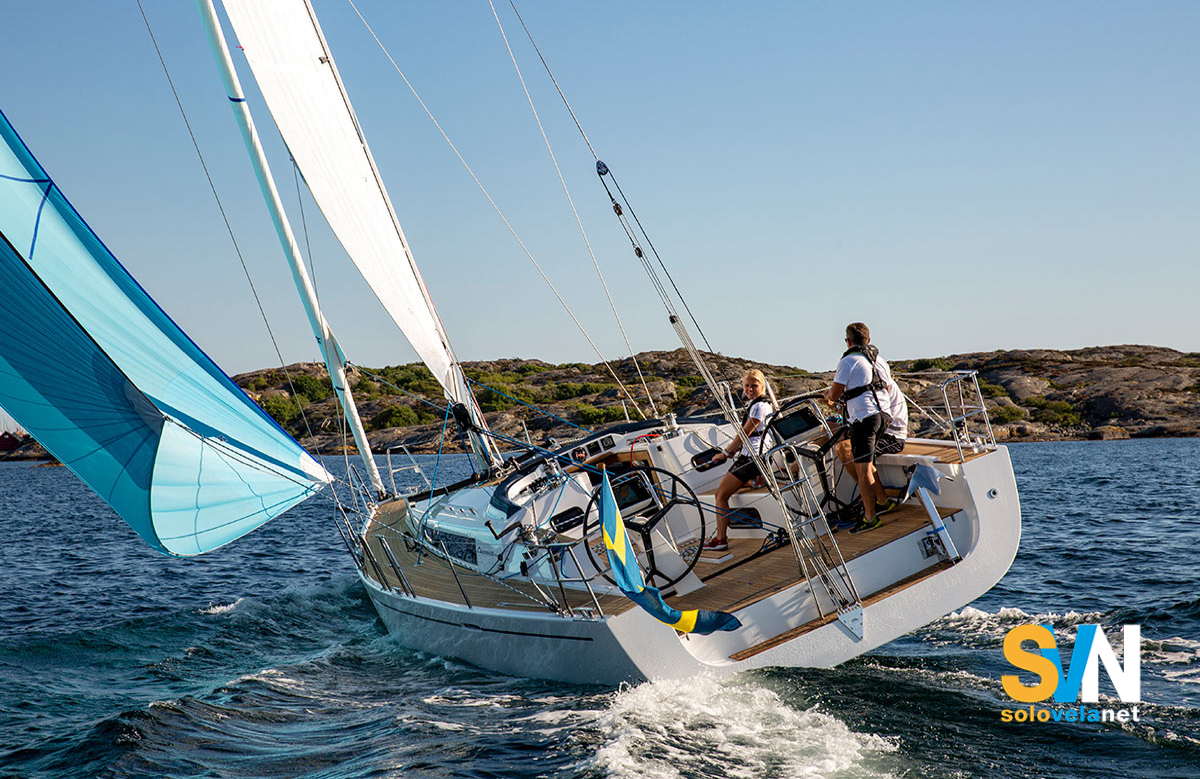 L'Arcona 435 visto di poppa