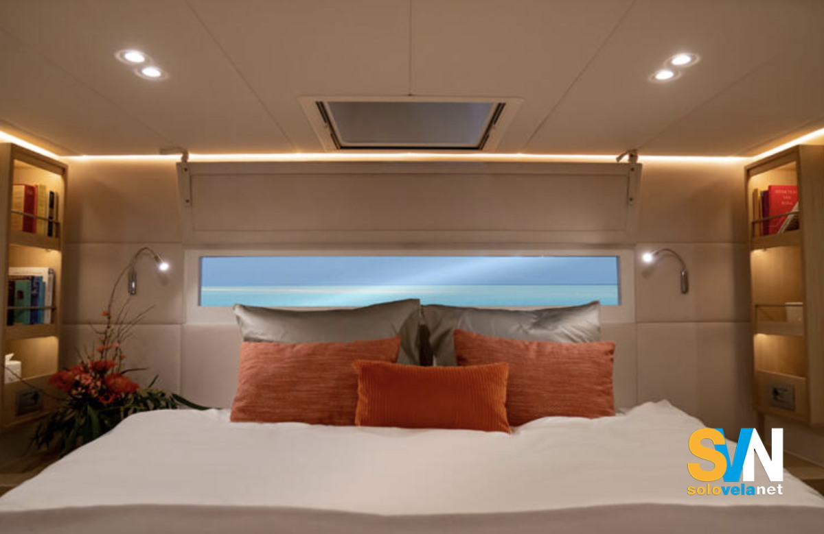 Una delle cabine del Contest 55 CS