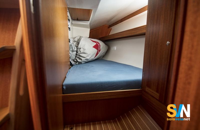 La cabina di poppa del Faurby 370 
