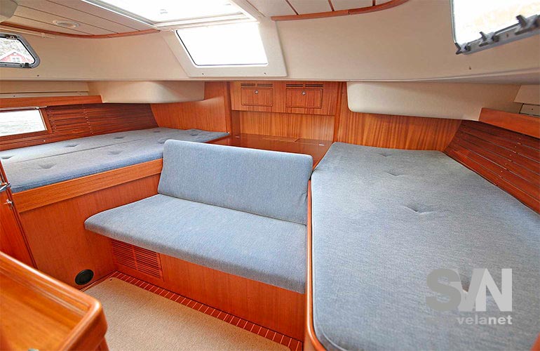Hallberg Rassy 44 - cabina di poppa  con letti singoli