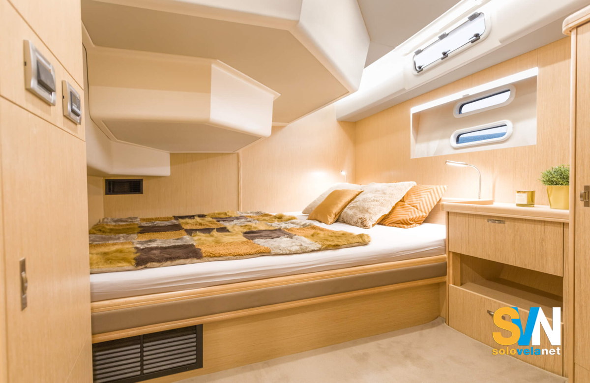 Una delle cabine di popa del Moody 54 DS