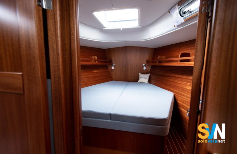 La cabina di prua del Nordship 360 DS
